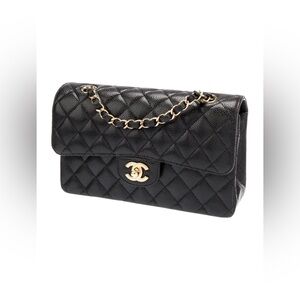 CHANEL Quilted Caviar
Classic Double Flap Bag with/Dust bag&Original Chanel Box!